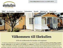 Tablet Screenshot of hvbekekullen.se